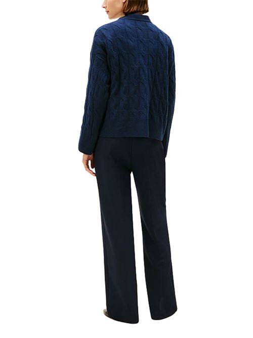 Cardigan in lana a trecce Tommy Hilfiger | WW0WW43089C1G